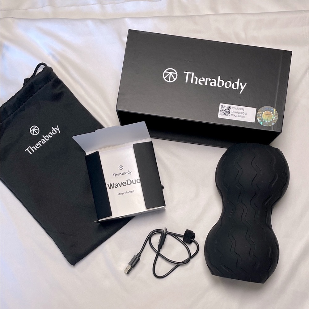 Therabody NIB WaveDuo vibration therapy ergonomic muscle relief back neck spine
